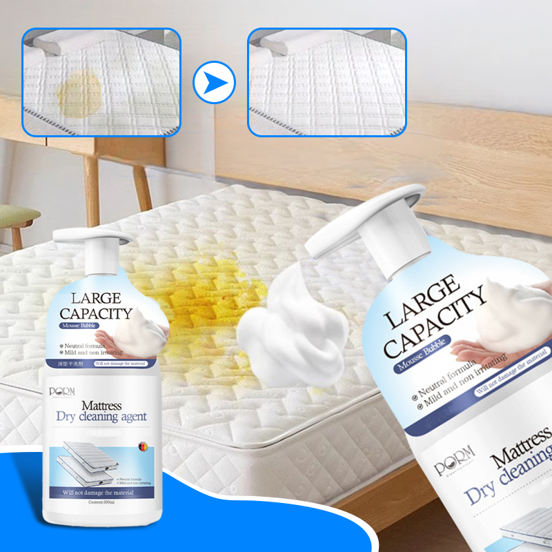 🏆 Last Day Special Price £12.78 ! 💛 50% OFF! Mattress Yellow Stain Cleaner – No water, no residue. Deep foam lifts old stains & urine marks. Gentle on fabric. 🧴✨