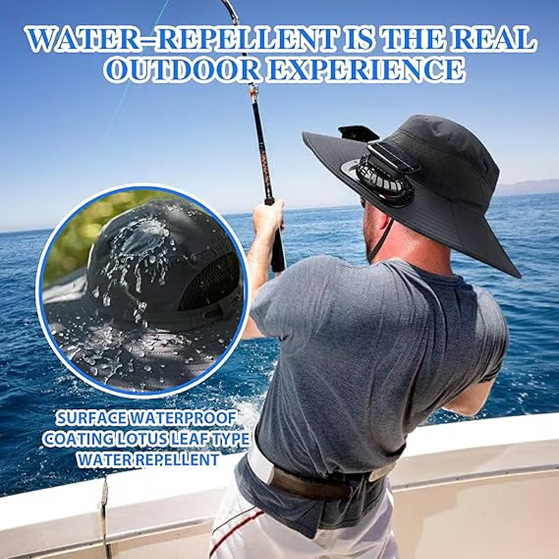 🧢 LIMITED-TIME 50% OFF! ✨ Solar Fan Sun Hat – UPF 50+, Dual Power, Ultralight ☀️