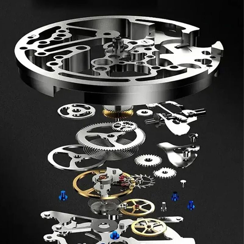 ⏳Time-Limited Special⏰Men's Waterproof Roman Skeleton Automatic Mechanical Watch