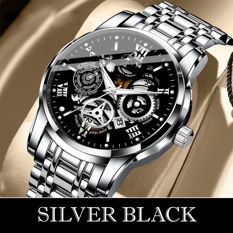 ⏳Time-Limited Special⏰Men's Waterproof Roman Skeleton Automatic Mechanical Watch