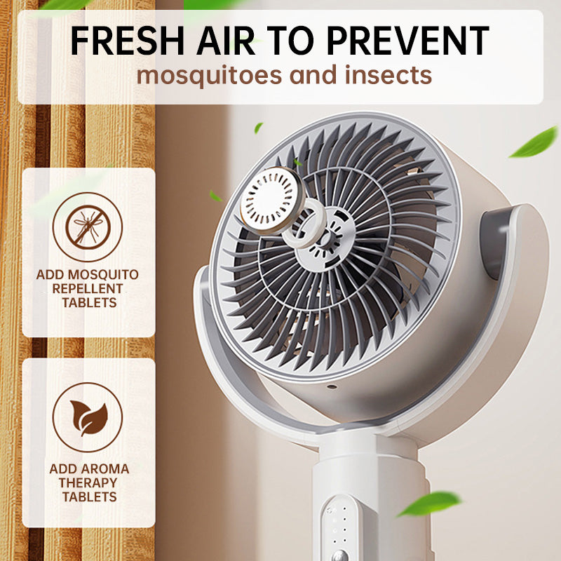 ❄️SUMMER HOT SALE🌀 50% OFF! USB Quiet Floor Fan – 5 speeds, 90° oscillation, under 36dB. Perfect for bedroom or office. 🌬️✅