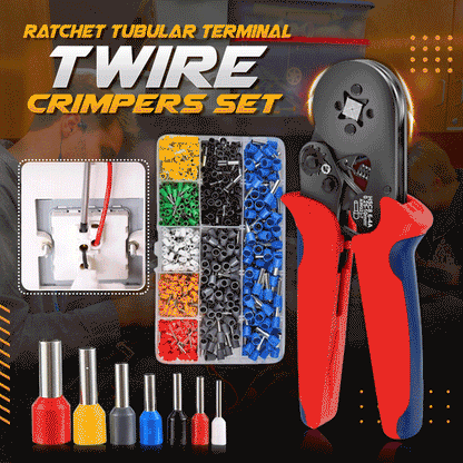 🔧 50% OFF NOW! ⚡ Ratchet Wire Crimper Set – Tubular Terminals, Ergonomic Handle & Professional Electrical Tool 📦🛠️
