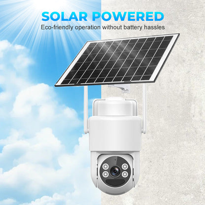 Solar-Power Wireless Security Camera Set with Alarm