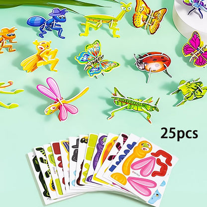 🦖 50% OFF! 🧩 EDUCATIONAL 3D PUZZLE - 50-Piece Cartoon Dinosaur Set with Vibrant Colors, Develops Creativity & Spatial Thinking for Ages 4+ 🎨✨