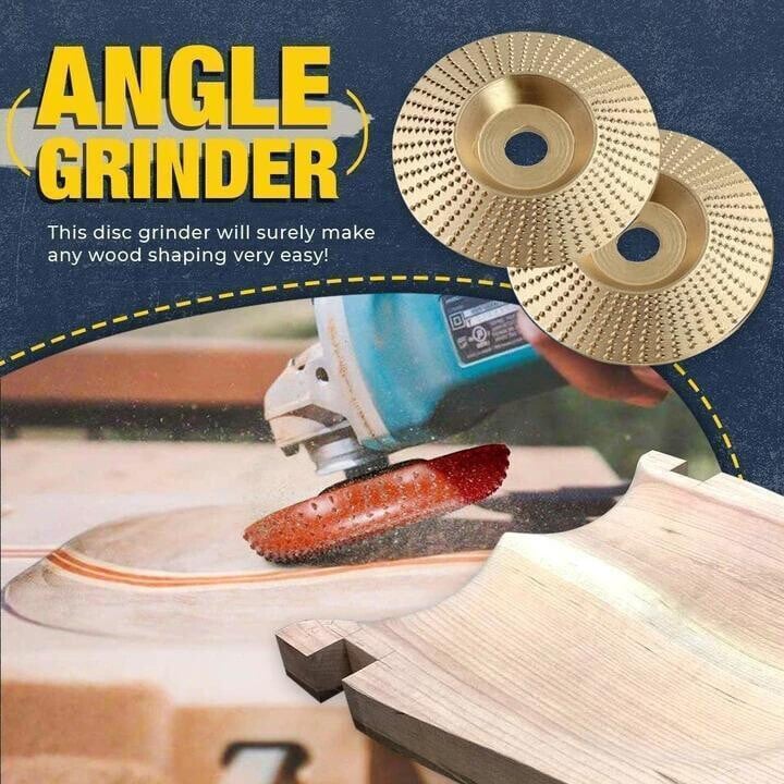 🥳2026 HOT SALE🥳💞50K+ SOLD!⚙️🪚 BUY 5 GET 5 FREE! Premium Wood Carving Disc – Super sharp, fast cutting. Fits standard grinder, removes wood easily. A workshop hero! 🔥✨