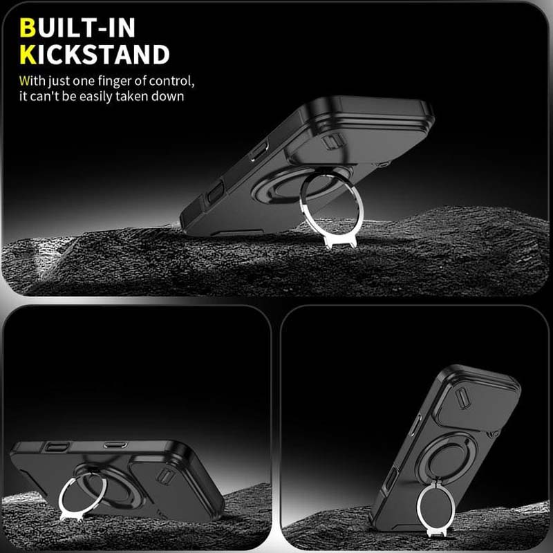 📱 50% OFF NOW! 🔗 Magnetic Phone Case with Ring Stand - Secure Grip & Wireless Charging Compatible, 360° Viewing Angles for iPhone ⚡✨