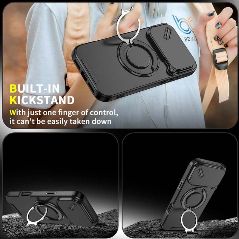 📱 50% OFF NOW! 🔗 Magnetic Phone Case with Ring Stand - Secure Grip & Wireless Charging Compatible, 360° Viewing Angles for iPhone ⚡✨