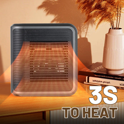 💥Christmas Sale 50% OFF! ✨ 800W Wall Outlet Space Heater - Adjustable Thermostat with 4 Timer Settings & Overheat Protection for Office/Bedroom 🕒🌡️