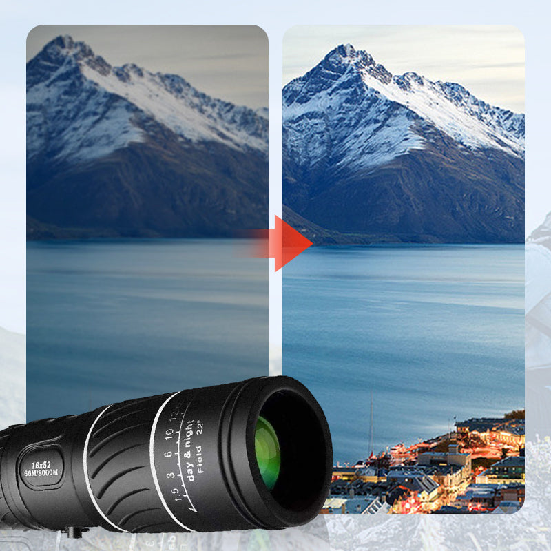 🔥16x52 Monocular Bifocal Optical Zoom Telescope