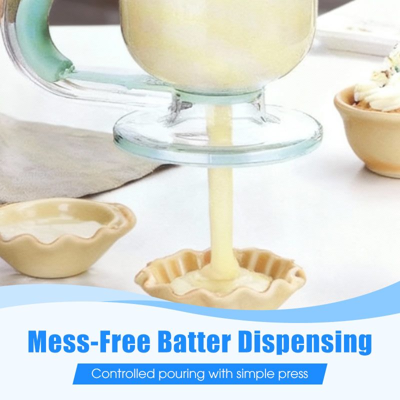 Pancake Batter Dispenser with Stirrer & Measuring Marks