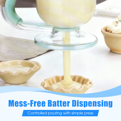Pancake Batter Dispenser with Stirrer & Measuring Marks