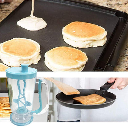 Pancake Batter Dispenser with Stirrer & Measuring Marks