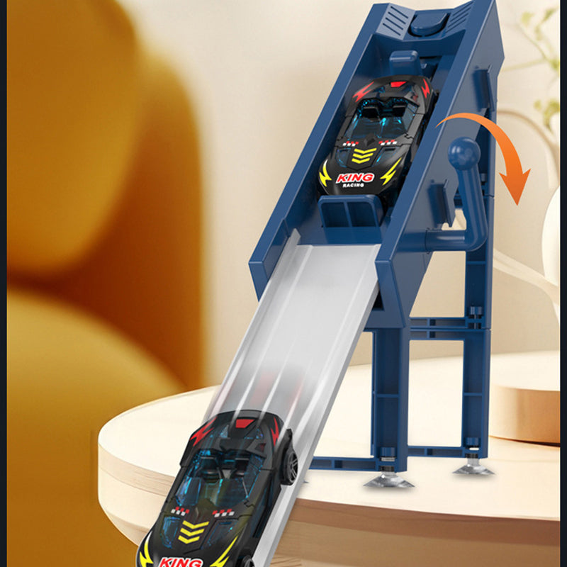 🎅🏻2026 Hot Sale🎁Dual Toy Car Launcher Racing Track Set for Kids 🚗💨🚗💨