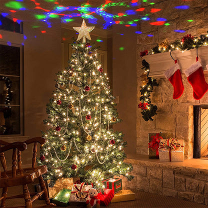 Christmas Tree Star & Snowflake Projection Light