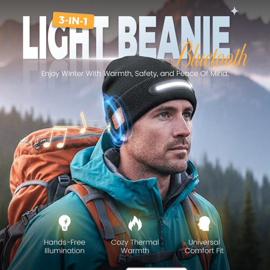⏰Black Friday Countdown! ⚡🔥Rechargeable Bluetooth Beanie Hat with Light