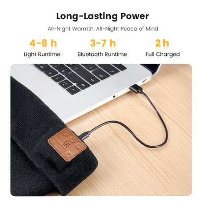⏰Black Friday Countdown! ⚡🔥Rechargeable Bluetooth Beanie Hat with Light