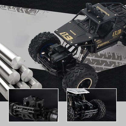 💥🎁Children Alloy Climbing Four-wheel Drive RC Car -🚙45° Climbing Car with Alloy Body & 4-Wheel Shock Absorbers