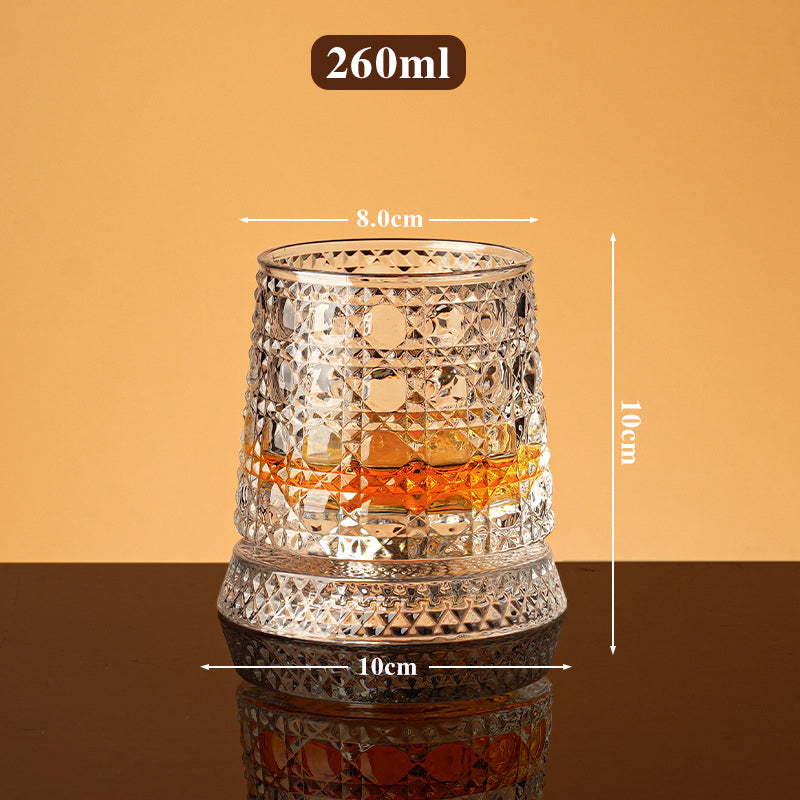 🔥360° Rotating Whiskey Glass Tumbler