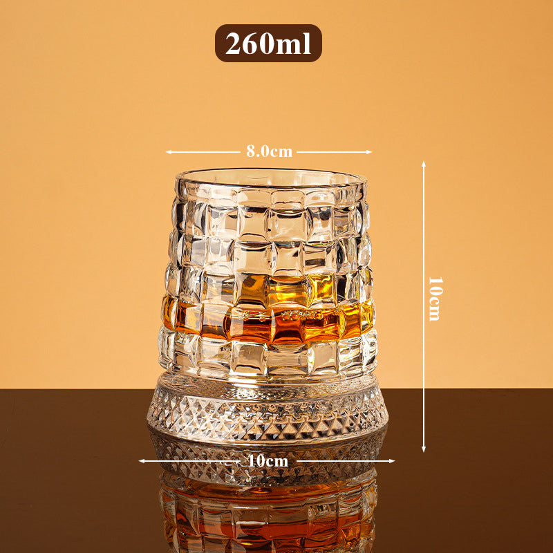 🔥360° Rotating Whiskey Glass Tumbler