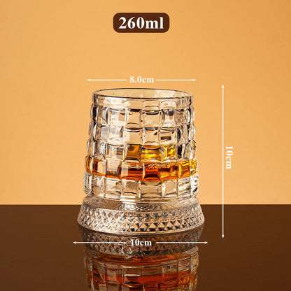 🔥360° Rotating Whiskey Glass Tumbler