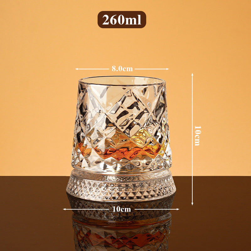 🔥360° Rotating Whiskey Glass Tumbler