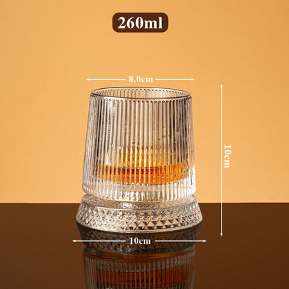 🔥360° Rotating Whiskey Glass Tumbler