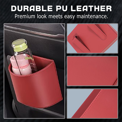 🥳2026 HOT SALE🥳💞50K+ SOLD!🚗🧺 66% OFF! Leather Car Door Cup Holder – Wide‑mouth opening, easy reach for drinks & phone. Clip‑on secure fit. PU leather, tough & stylish. 🛡️✨