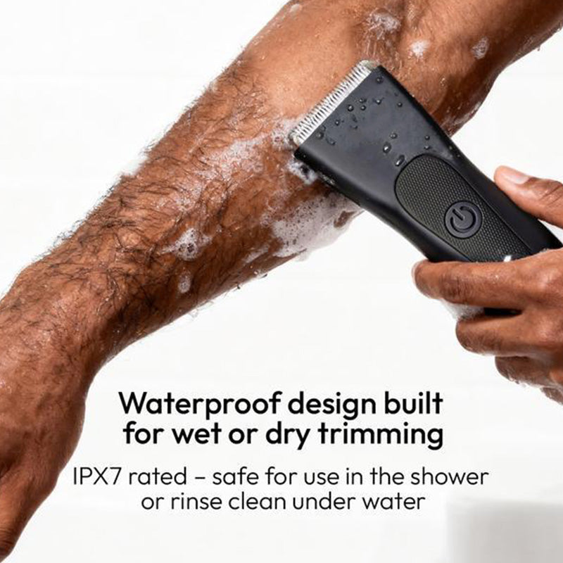 ✂️ Men's Digital Body Trimmer – L-Shaped Safety Blade, LED Display & 90-Min Runtime ✨