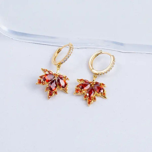 Maple Leaf Drop Earrings