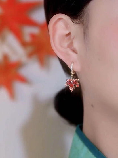 Maple Leaf Drop Earrings