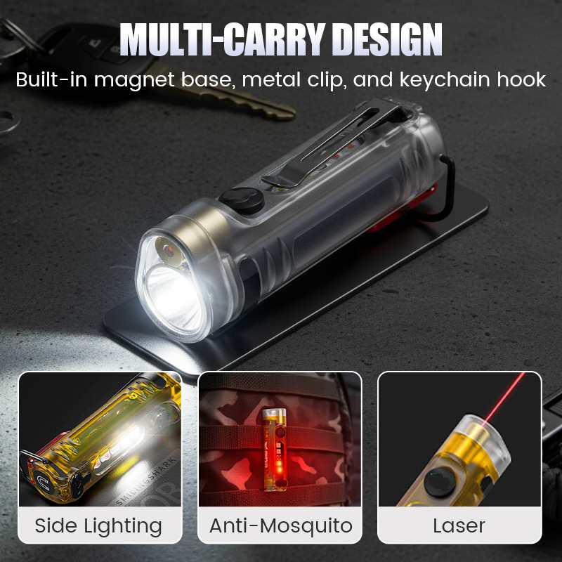 🔥Limited Time Promotion 50% OFF🔥Multi-Functional Rechargeable Mini Keychain Flashlight