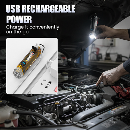🔥Limited Time Promotion 50% OFF🔥Multi-Functional Rechargeable Mini Keychain Flashlight