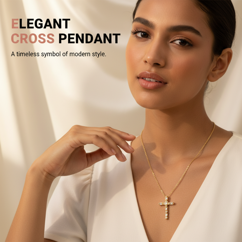 Trendy & Stylish Cross Pendant Necklace