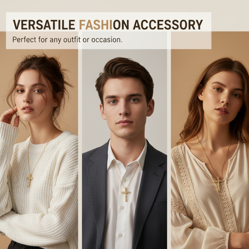 Trendy & Stylish Cross Pendant Necklace