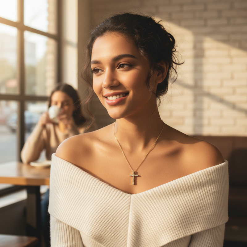 Trendy & Stylish Cross Pendant Necklace