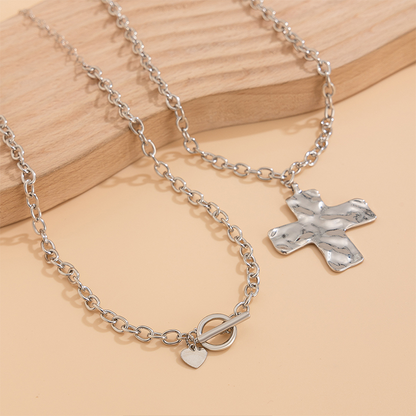 Vintage Eternal Cross Pendant Necklace