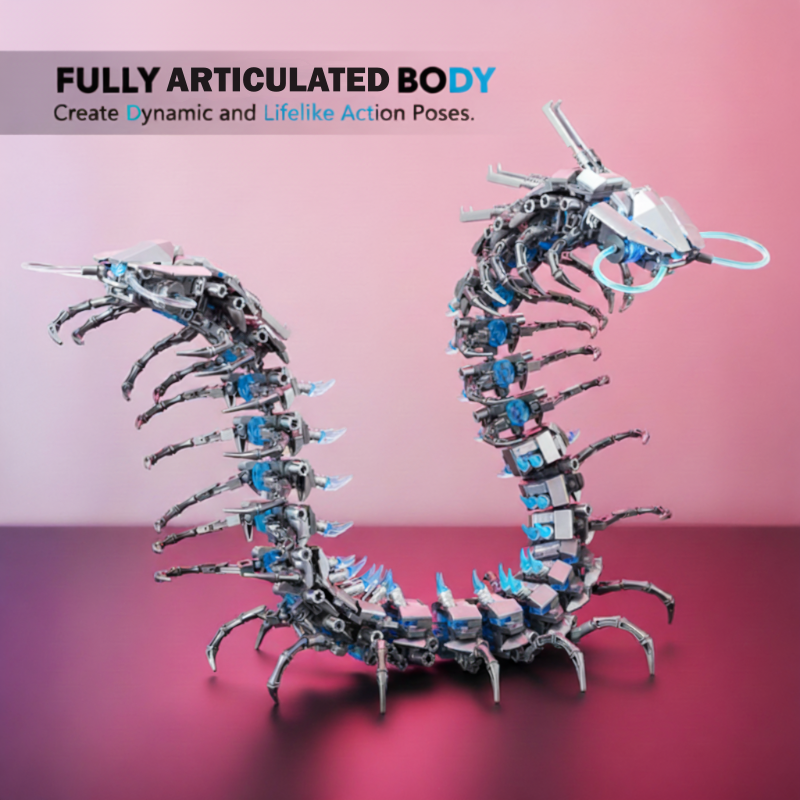 DIY Mechanical Animal Assembly Block Toy