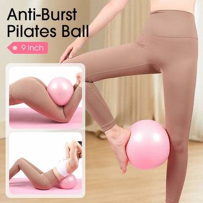 9-Inch Anti-Burst Pilates Ball with Pump ✨ Compact & Durable, Your On-the-Go Fitness Ally! 🏋️♀️