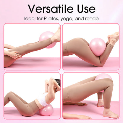 9-Inch Anti-Burst Pilates Ball with Pump ✨ Compact & Durable, Your On-the-Go Fitness Ally! 🏋️♀️