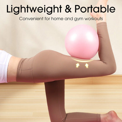 9-Inch Anti-Burst Pilates Ball with Pump ✨ Compact & Durable, Your On-the-Go Fitness Ally! 🏋️♀️