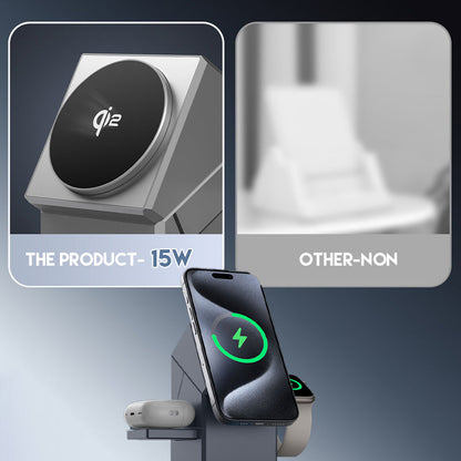 📢📢60 %  OFF !! ⏰3-in-1 Foldable Magnetic Wireless Charging Station