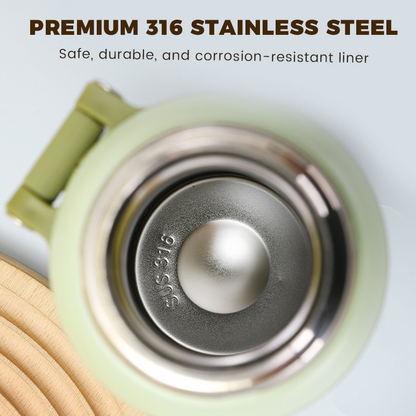 🏆Flash Sale 50% OFF⚡5K+ SOLD! 💥Stainless Steel Vacuum Insulated Bottle with Lidded Cup
