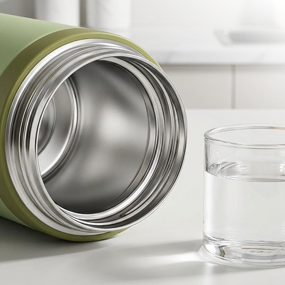 🏆Flash Sale 50% OFF⚡5K+ SOLD! 💥Stainless Steel Vacuum Insulated Bottle with Lidded Cup