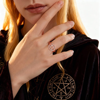 💍 60% OFF NOW! ✨ Witch‘s Knot Protection Ring – Handmade Jewelry, Sterling Silver & Meaningful Gift for Loved Ones 🧿✨