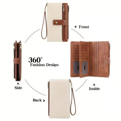 💃Last Day Sales -50% OFF🎉Women's Retro Style RFID Blocking Tri-fold Wallet
