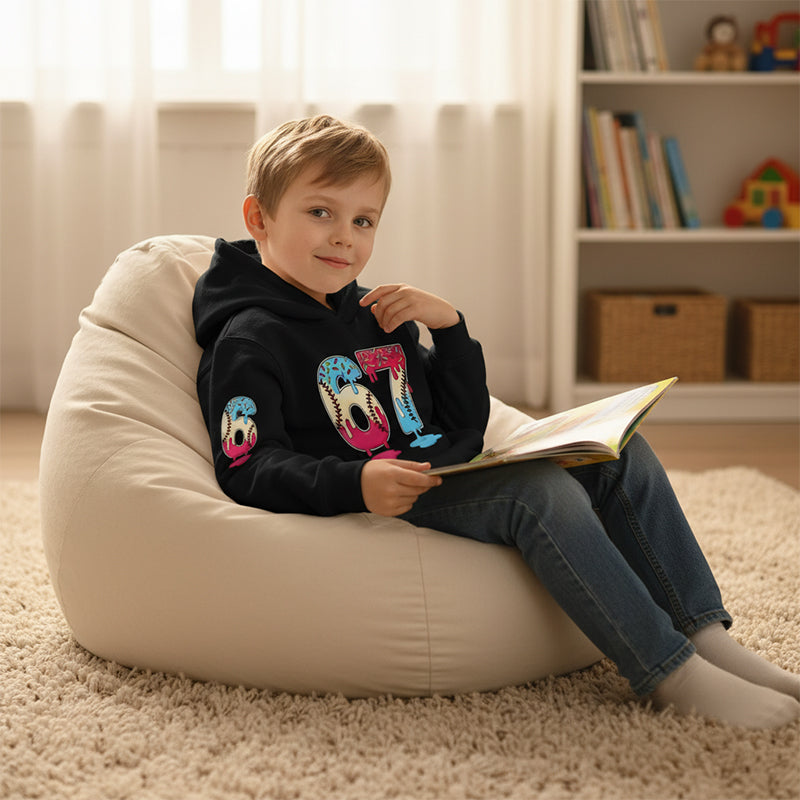 ✨🔥Kids' Funny 67 Meme Hooded Sweatshirt