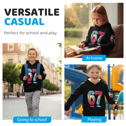 ✨🔥Kids' Funny 67 Meme Hooded Sweatshirt