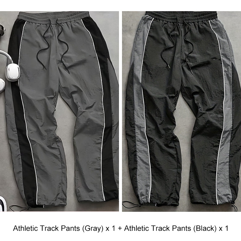 🔥HOT SALE 49% OFF🔥Men's Quick-Dry Athletic Track Pants with Side Stripes