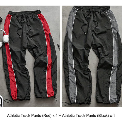🔥HOT SALE 49% OFF🔥Men's Quick-Dry Athletic Track Pants with Side Stripes