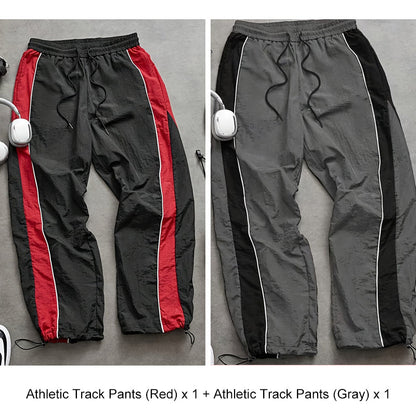🔥HOT SALE 49% OFF🔥Men's Quick-Dry Athletic Track Pants with Side Stripes